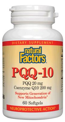 Natural Factors, PQQ-10, Supports Energy and Healthy Aging, Dietary Supplement, 60 softgels (60 servings)