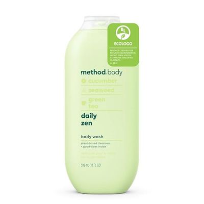 Method Body Wash, Daily Zen, Paraben and Phthalate Free, 18 oz (Pack of 1)