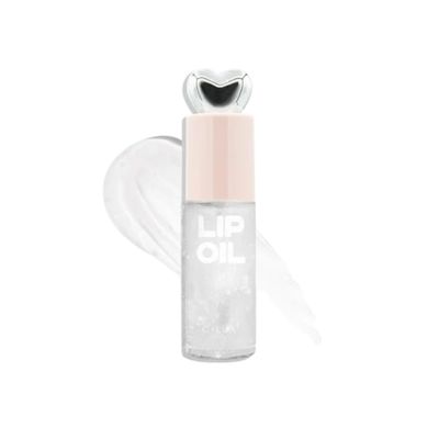 C-LUX Lip Oil Heart - Icy | Hydrating Lip Oil | Clear Glossy Finish | Lightweight Formula | Cruelty-Free &amp; Paraben-Free | 10ml