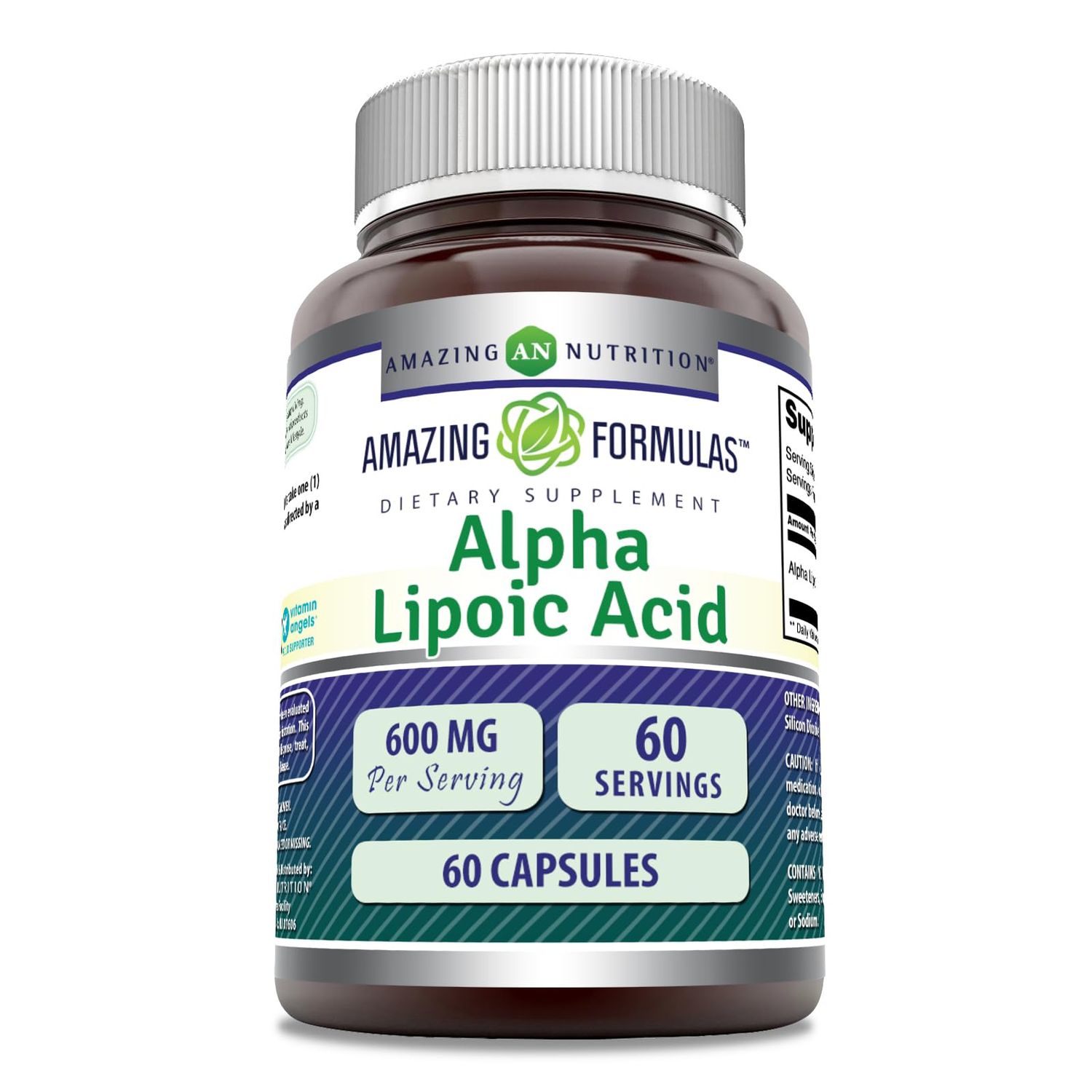 Amazing Formulas Alpha Lipoic Acid | 600 Mg Per Serving Supplement | Capsules | Non-GMO | Gluten Free | Made in USA (60 Count)