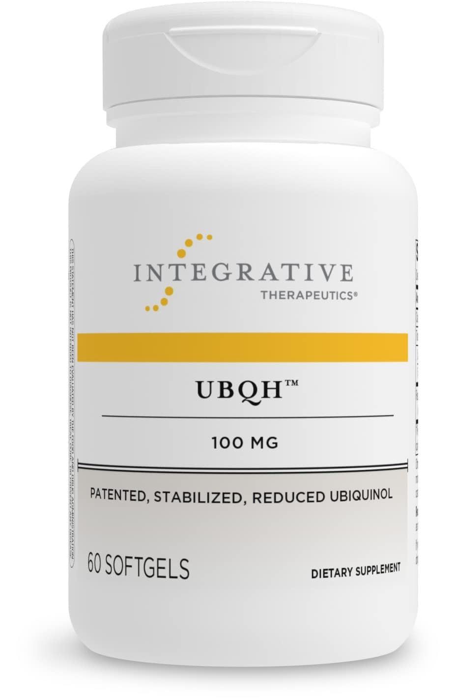Integrative Therapeutics UBQH 100 mg - Reduced Form CoQ10 Supplement to Support Cellular Energy - Dairy Free - 60 Softgels
