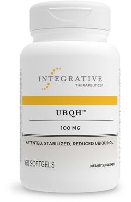 Integrative Therapeutics UBQH 100 mg - Reduced Form CoQ10 Supplement to Support Cellular Energy - Dairy Free - 60 Softgels