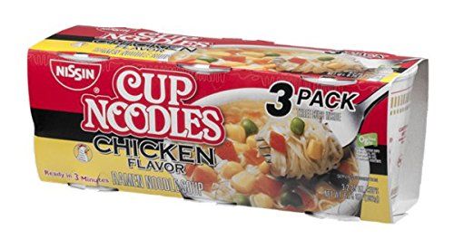 Nissin Cup Noodles Ramen Noodle Soup Chicken Flavor - 3 CT