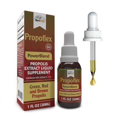 Beelife Propolis Extract, Power Blend Green, Red &amp; Brown Propolis- 100 Pure Extract Bee Propolis Tincture, High Artepillin-C Levels - Natural Antioxidant, Immune Support- from Brazil (30ml/ 1Fl.Oz)