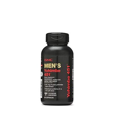 GNC Men&#39;s Yohimbe 451, 60 Capsules