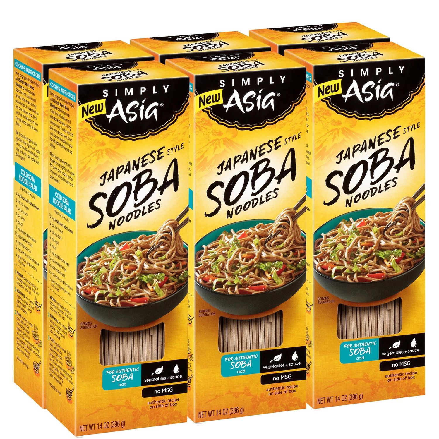 Simply Asia Japanese Style Soba Noodles, 14 oz (Pack of 6)