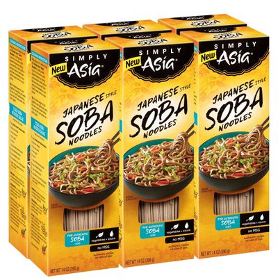 Simply Asia Japanese Style Soba Noodles, 14 oz (Pack of 6)