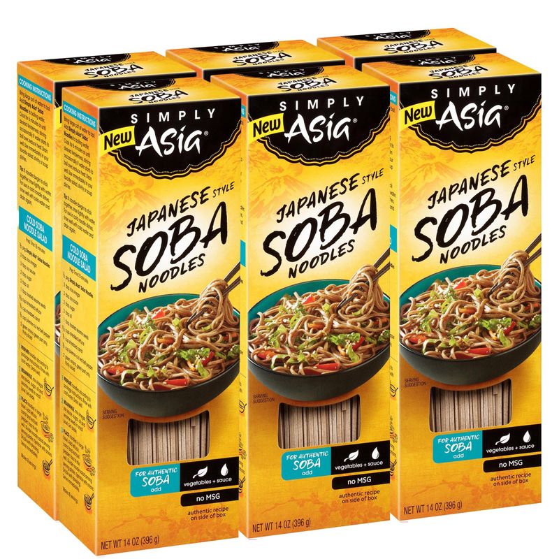 Simply Asia Japanese Style Soba Noodles, 14 oz (Pack of 6)