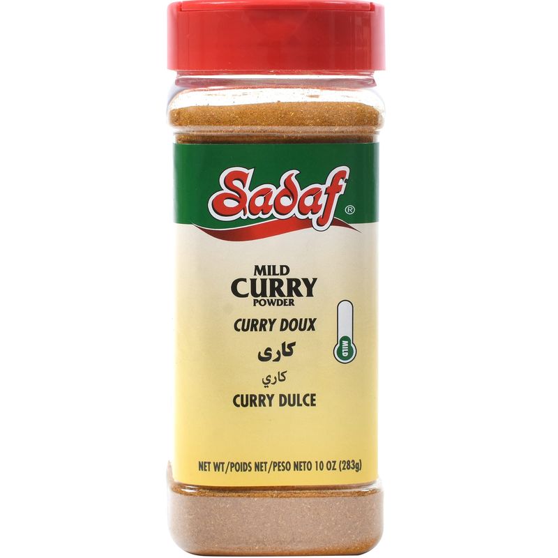 Sadaf Curry Powder Mild -Curry powder seasoning spice medium | Kosher-10 oz Bottle with Shaker Top