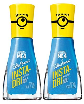 Sally Hansen Insta-Dri X Me 4, Blue Over All, Quick Dry, Long Lasting, Streak-Free Shine, Blue Nail Polish - Pack of 2