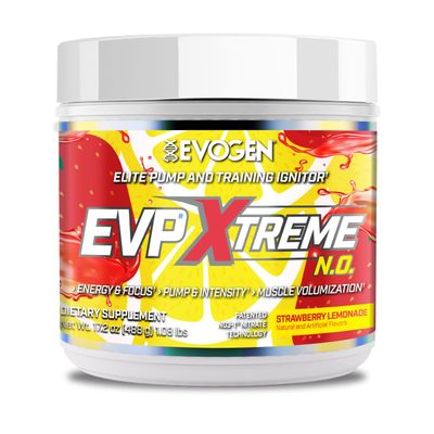 Evogen EVP Xtreme NO - Pre Workout Powder for Men &amp; Women | Sugar Free Preworkout with Beta Alanine, Creatine, and Caffeine for Energy &amp; Pump | Strawberry Lemonade | 40 Servings