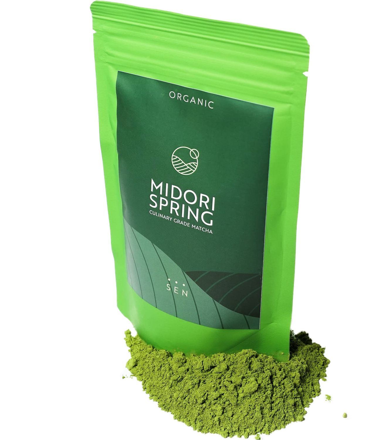Midori Spring Organic Japanese Matcha Green Tea Powder for Lattes, Cooking and Baking