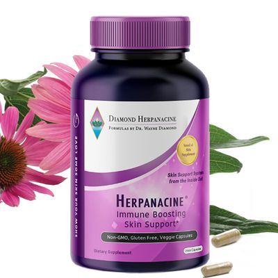 Herpanacine Diamond Natural Skin Care and Immune Support - Vitamins to Help Clear Skin - Complete Skin and Immune System Support from The Inside Out - Made with Natural Ingredients - (200 Count)