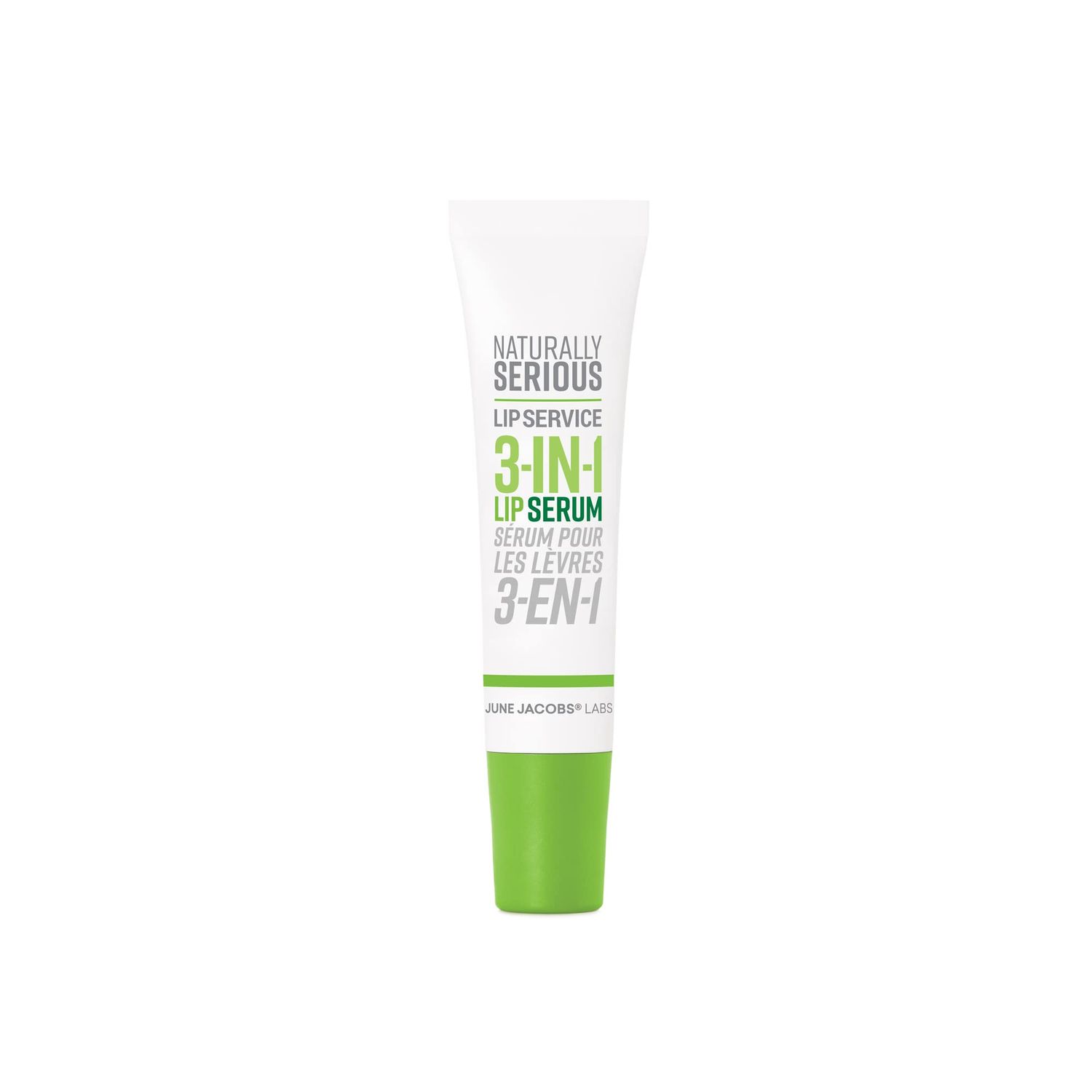 Naturally Serious | Lip Service 3-In-1 Lip Serum, Jojoba Oil Lip Balm for Dry and Chapped Lips, Vegetarian, Cruelty-Free Lip Treatment