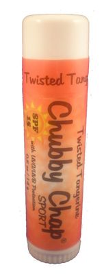 Chubby Chapstick - Jumbo Natural Chapstick SPF 15 - .5 Ounce Lip Balm (Twisted Tangerine)