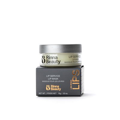 Rinna Beauty Lip Service Lip Mask - Lip Moisturizer Mask for Dry, Cracked Lips - For Day or Night - Vegan, Cruelty-Free, Sulfate-Free, Paraben Free, 0.53 oz