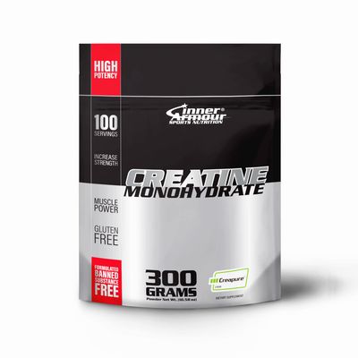 Inner Armour CREAPURE Creatine Monohydrate Powder QS-Code 21ID25 - Increase Muscle Strength &amp; Endurance - Improve Sleep Quality - Fast Dissolving, Flavor-Free, Vegan-Friendly Fitness Supplement - 300g