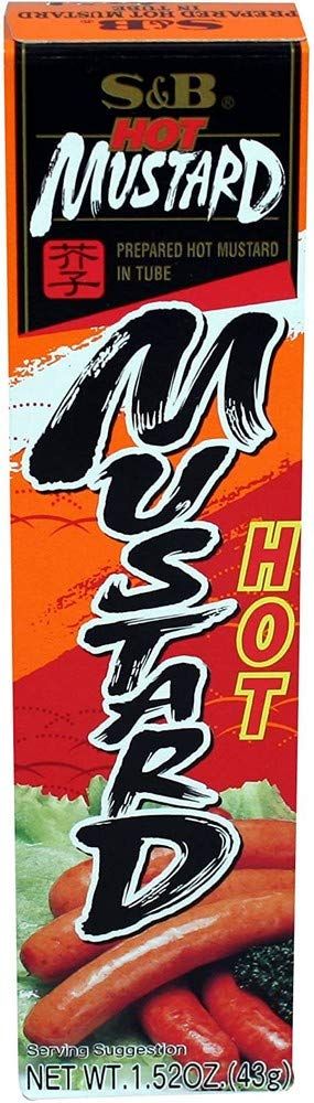 S&amp;B Prepared Hot Mustard in Tube, 1.52 Ounce (Pack of 10)