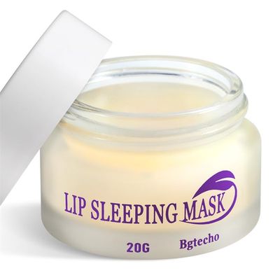 Bgtecho Lip Mask Overnight,Lip Collagen Lip Sleeping Mask With Peptide Complex,Moisturizing Lip Balm for Lip Care Cracked Lips,Dry Lips,Lip Wrinkles Repair,Nourish &amp; Hydrate(20g)
