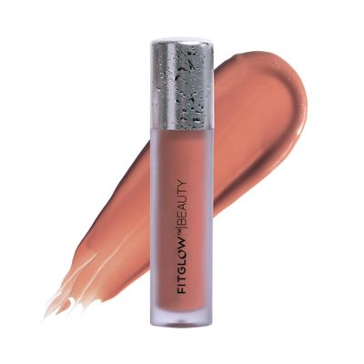 FITGLOW Beauty Lip Colour Serum | Hydrating Lip Gloss | Plumping Anti-Aging Lip Treatment | Natural Shine with Pomegranate Sterols &amp; Collagen | Buildable Color for Dry Chapped Lips | Koi - 10g