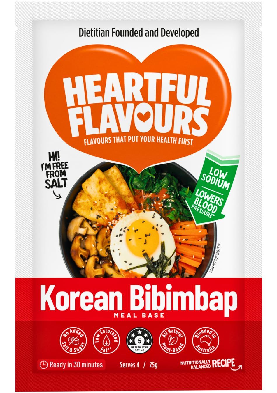 Heartful Flavours Meal Base Seasonings - Low Sodium, No Added Salt &amp; Sugar, Low Saturated Fat, All Natural, Plant-Based, Heart Healthy Asian, Salt &amp; Sodium Alternative, Mediterranean &amp; DASH Diet Fr...