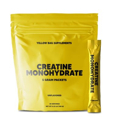 Creatine Monohydrate Stick Packets - Micronized Creatine Powder for Men &amp; Women, 5g per Serving, 30 On-The-Go Unflavored Servings, Creatine Travel Packs
