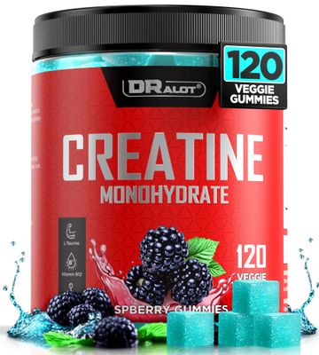 Dralot 99.99 Creatine Monohydrate Gummies More 15 Strength, 5X Energy &amp; Muscle Support Pre-Workout Complex Creatine for Women &amp; Men with 5000mg Creatine, L-Taurine, B12, Mg and K, 0 Sugar, Vegan