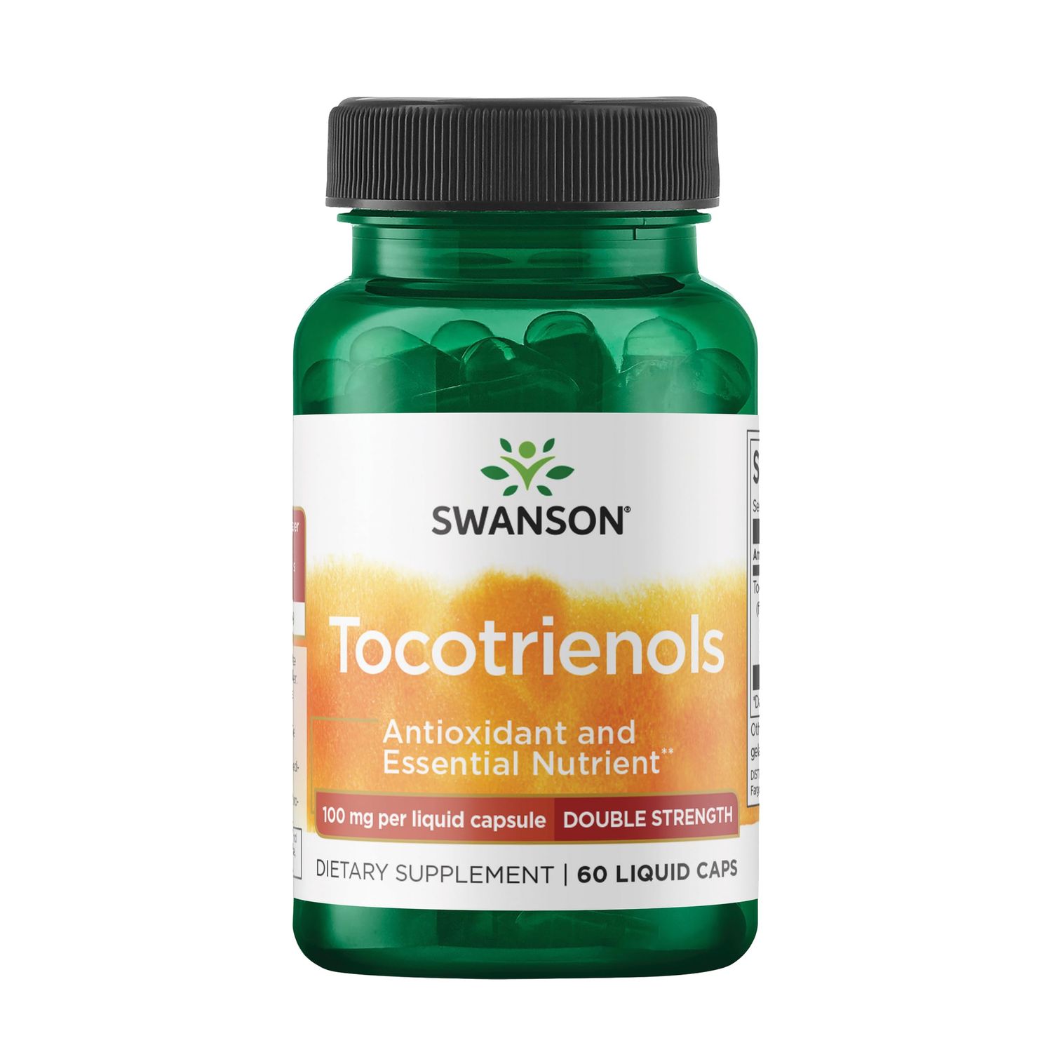Swanson Double Strength Tocotrienols - Antioxidant - (60 Liquid Capsules, 100mg Each)