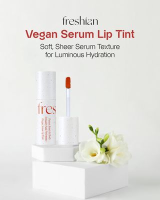 FRESHIAN Vegan Serum Lip Tint (02 Garden, 0.21oz) - Long-Lasting Moisturizing Formula, Lightweight Lip Stain. Korean Makeup Skin Care. Luminous, Hydrated Lips.