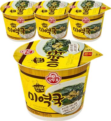 OTTOGI Miyeokguk Seaweed with cup, 9.5g, 4pack,
