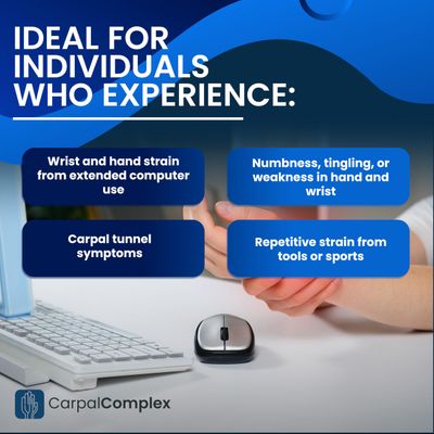 Carpal Complex - Carpal Tunnel Nerve Support Supplement - Alpha Lipoic Acid B Complex - Helps Reduce Tingling &amp; Numbness - 120 Capsules