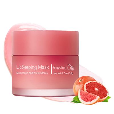 Lip Sleeping Mask, Long-Lasting Moisturizing Lip Mask, Night Care Lip Product, Moisturizing And Nourishing Chapped Lips, Repairing Lip Balm, Lip Skin Care, Enhanced Hydration (3 Grapefruit)
