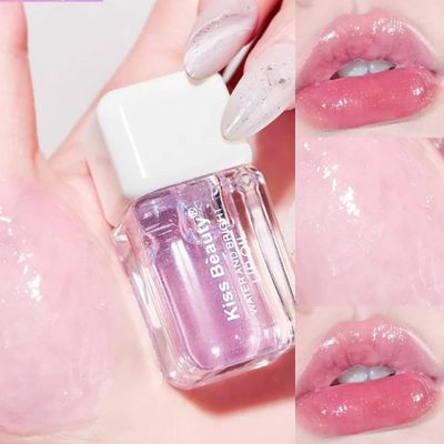 Fruit Pearlescent Plumping Lip Oil, Lip CarePearl &amp; Shimmer Mini Lip Gloss Kit, Lip Care Hydrating Lip Gloss Tinted Lip Balm, Long Lasting &amp; Nourishing Lip Glow Oil, Non-sticky Fresh Texture (Grape)