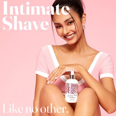 IntiMD Coochy Plus Intimate Shaving Cream SWEET BLISS For Pubic, Bikini Line, Armpit - Rash-Free With Patent-Pending MOISTURIZING Formula, Prevents Razor Burns & Bumps, In-Grown Hairs 8.5oz (1-Pack)