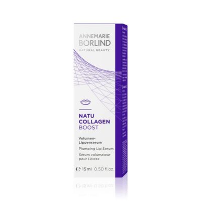 ANNEMARIE BRLIND - NATU COLLAGEN BOOST Plumping Lip Serum - redefining, plumping, rejuvenating lip care, with botanical collagen and plant-based protein, lip plumper, vegan, 0.50 Fl. Oz.
