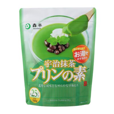 Japanese Uji Matcha Pudding Mix, 500g, Product of Kyoto Japan