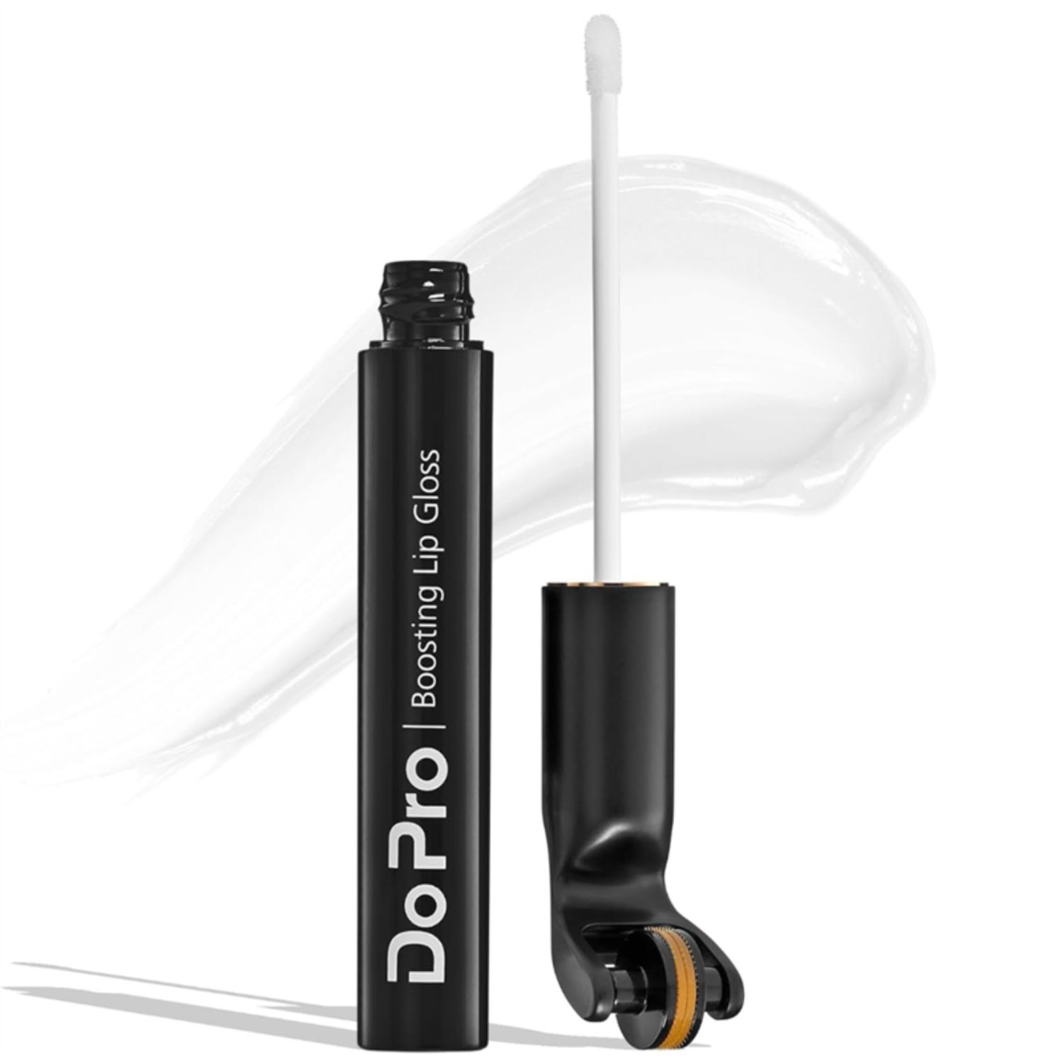 Lip Plumper Gloss with Stimulating Roller for Maximum Absorption and Long-Lasting Results - Lip Gloss with Hyaluronic Acid, Collagen, Vitamins C &amp; E - Volumizing and Hydrating Lip Plumping Serum - 5ml
