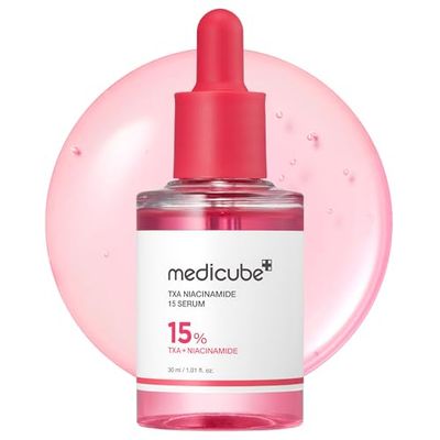 medicube TXANiacinamide 15 Glow Facial Serum for After Spot Care | All-in-One Daily Korean Skincare | Uneven Skin Tone, Texture, and Hydration Care | High-Potency Tranexamic Acid 5 | 1.01 fl.oz