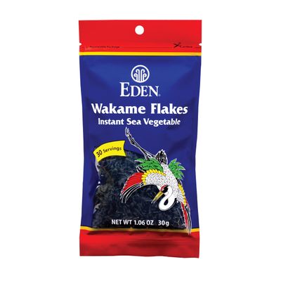 Eden Instant Wakame Flakes, Hand Harvested, Sea Vegetable, Seaweed, Traditional from Japan, Mild Flavor, 1.06 Ounce