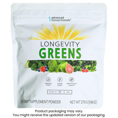 Advanced Bionutritionals Advanced Greens Plus Powdered Superfood Formula 50 Fruits, Vegetables, Herbs, and Superfoods - Vegan, Vegetarian - 9.84 OZ - 279 g