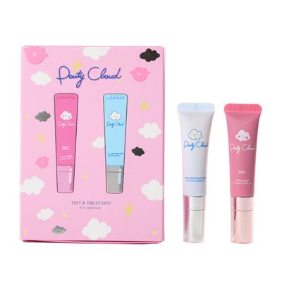 Pouty Cloud Tint &amp; Treat Duo, With Shea Butter, Squalane, Ceramide, Vegan, Fragance-Free, Beeswax-Free, Petrolatum-Free, Best for Dry, Chapped Lips