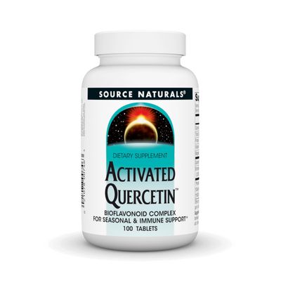 Source Naturals Activated Quercetin - Plant-Derived Bioflavonoid Complex - Seasonal &amp; Immune Defense - 100 Vegetarian FriendlyTablets