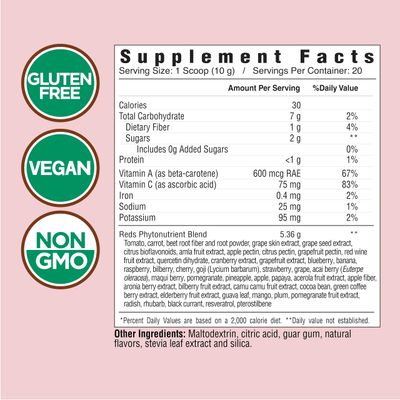 COUNTRY FARMS Super Reds, Energizing Polyphenol Superfood, Over 40 Super Fruits and Berries, Powerful Antioxidants and Polyphenols, Supports Energy, Supports Circulation, 40 Servings, Mixed Berry