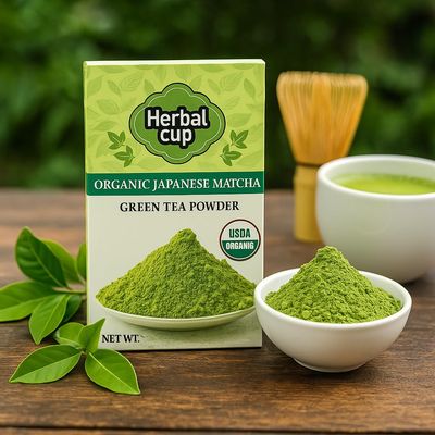 Herbal Cup Tea Organic Japanese Matcha (Matcha Green Tea, 4 Ounce (Pack of 1))