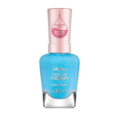 Sally Hansen Color Therapy, Pacific Please, Argan Oil, Long Lasting, Healthy Nails, Blue Nail Polish