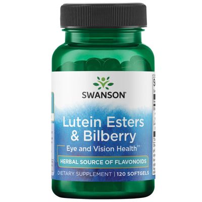 Swanson Lutein &amp; Bilberry 6/20 Milligrams 120 Sgels