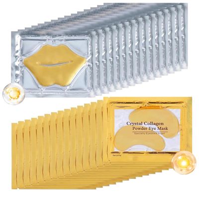 Flanoid Lip Masks &amp; Eye Masks 30 Pairs,Eye Patches For Puffy and Dark Circles,Lips Mask Used for Lip Moisturizer,Hydrotherapy,Journey,Holiday Gift,Collagen Mask Set