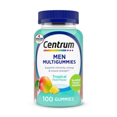 Centrum Men&#39;s Multivitamin Gummies, Immune, Energy, Healthy Appearance Support, 100 Count, 50 Day Supply