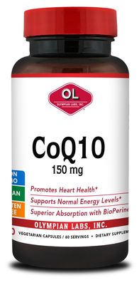 Olympian Labs Coq, 150mg, 60 Capsules (Packaging May Vary)