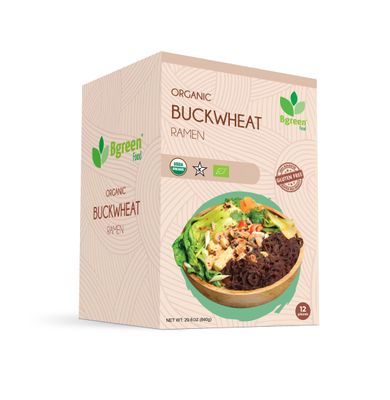 Big Green Organic Food- Organic Buckwheat Ramen, Gluten-Free, Non-GMO, Vegan, Kosher (12 pieces) Pack of 1
